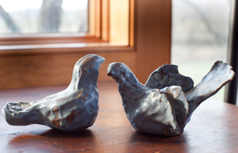 Pottery bird photo